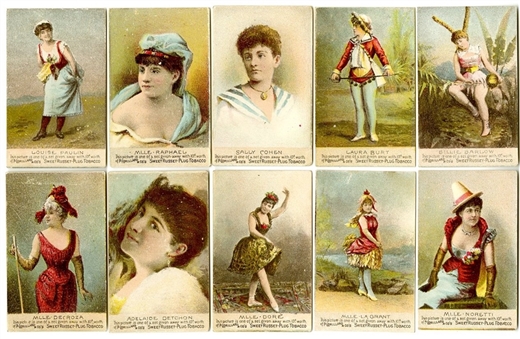 1880s N250 Lorillard "Actresses" Near Set (23/25) 